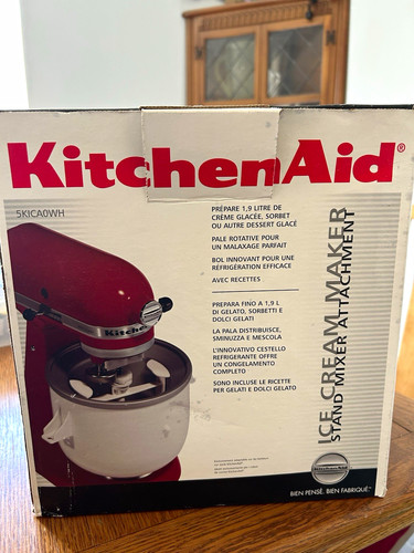 Kitchenaid ice cream maker - ice,